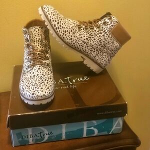 DIBA.True DrawTap Ponyhair Ankle Boots Size 10 EUC